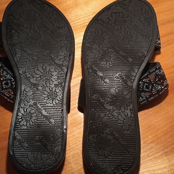 Yellow Box Women's Black and Brown Sandals Size 7 - Picture 8 of 9